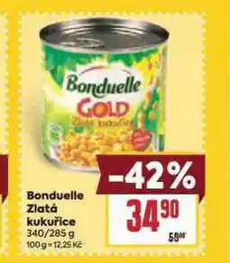 Billa Bonduelle zlatá kukuřice nabídka