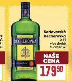 Billa Karlovarská becherovka nabídka