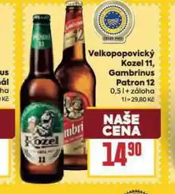 Billa Pivo velkopopovický kozel 11 nabídka