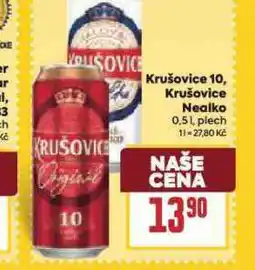 Billa Krušovice hořké nealko nabídka