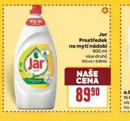 Billa Jar prostředek na nádobí nabídka