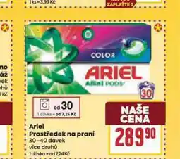 Billa Ariel prací prostředek nabídka