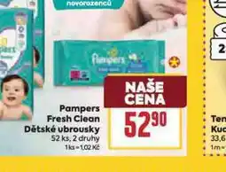 Billa Pampers dětské vlhčené ubrousky nabídka