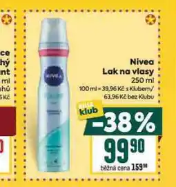 Billa Nivea lak na vlasy nabídka
