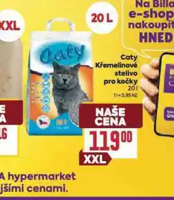 Billa Cat křemelinové stelivo pro kočky nabídka