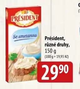 Bala Président, různé druhy nabídka