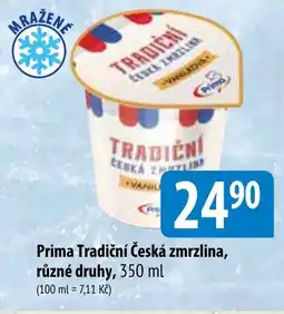 Bala Prima Tradiční Česká zmrzlina, různé druhy nabídka