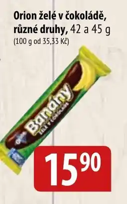 Bala Orion želé v čokoládě, různé druhy nabídka