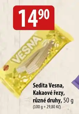 Bala Sedita Vesna, Kakaové řezy, různé druhy nabídka