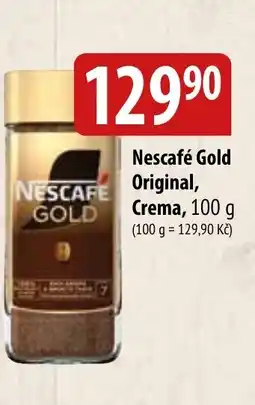 Bala Nescafé Gold Original, Crema nabídka