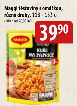 Bala Maggi těstoviny s omáčkou, různé druhy nabídka