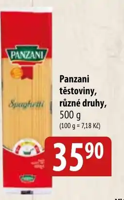 Bala Panzani těstoviny, různé druhy, nabídka