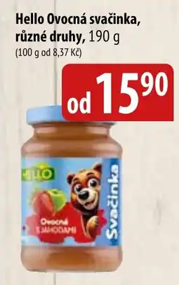 Bala Hello Ovocná svačinka, různé druhy nabídka
