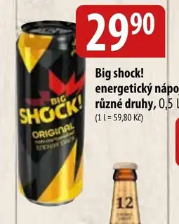 Bala Big shock! energetický nápoj, různé druhy nabídka
