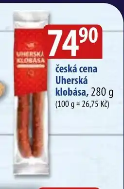 Bala česká cena Uherská klobása nabídka