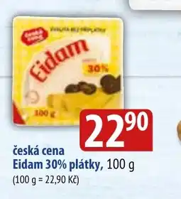 Bala česká cena Eidam 30% plátky nabídka