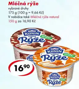 CBA Mléčná rýže nabídka