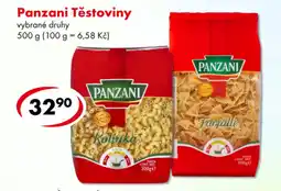 CBA PANZANI Těstoviny nabídka