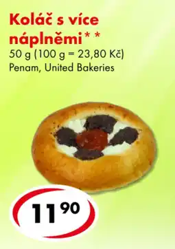 CBA Koláč s více náplněmi nabídka