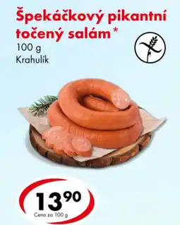 CBA Špekáčkový pikantní točený salám nabídka