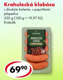 CBA Krahulecká klobása nabídka