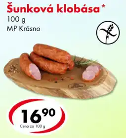 CBA Šunková klobása nabídka
