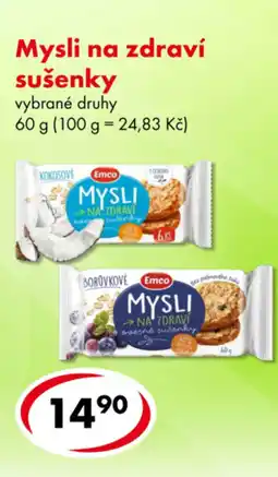 CBA Mysli na zdraví sušenky nabídka