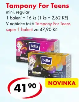 CBA Tampony For Teens nabídka