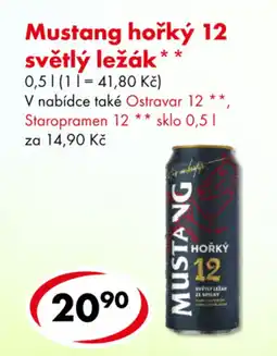 CBA Mustang hořký 12 světlý ležák nabídka