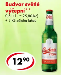 CBA Budvar světlé výčepní nabídka