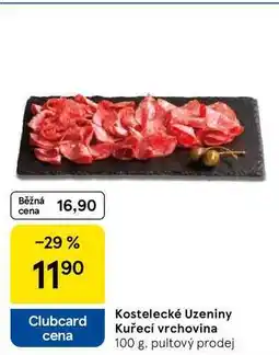 Tesco Kostelecké Uzeniny Kuřecí vrchovina, 100 g nabídka