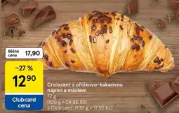 Tesco Croissant s oříškovo-kakaovou náplní a máslem, 72 g nabídka