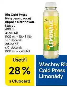Tesco Rio Cold Press Nesycený ovocný nápoj s citronovou šťávou, 400 ml nabídka