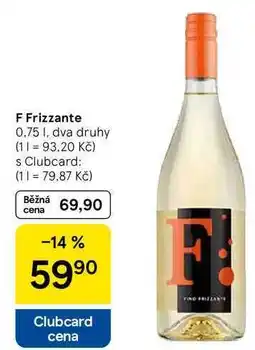 Tesco F Frizzante, 0.75 l, dva druhy nabídka
