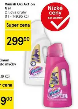 Tesco Vanish Oxi Action Gel, 2 l, dva druhy nabídka