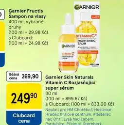 Tesco Garnier Skin Naturals Vitamín C Rozjasňující super sérum, 30 ml nabídka
