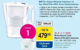 Tesco Brita Aluna Cool Memo Filtrační konvice 2.4 l nabídka