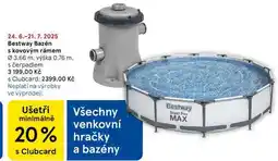 Tesco Bestway Bazén s kovovým rámem, průměr 03.66 m, výška 0.76 m, s čerpadlem nabídka