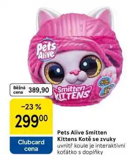 Tesco Pets Alive Smitten Kittens Kotě se zvuky uvnitř koule je interaktivní koťátko s doplňky nabídka