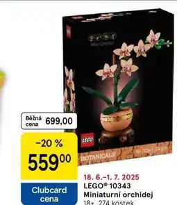 Tesco LEGO 10343 Miniaturní orchidej 18+, 274 kostek nabídka