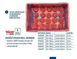 Makro HOVĚZÍ CHUCK ROLL BURGER nabídka