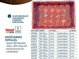 Makro HOVĚZÍ BURGER PEPŘ & SŮL nabídka
