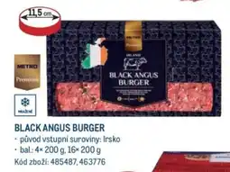 Makro BLACK ANGUS BURGER nabídka