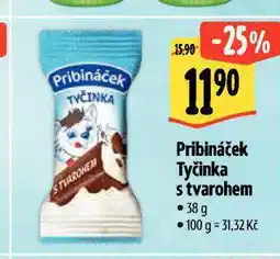 Albert Pribináček tyčinka s tvarohem nabídka