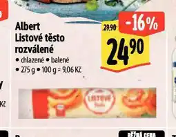 Albert Listové těsto nabídka