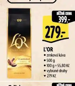 Albert L'or káva nabídka
