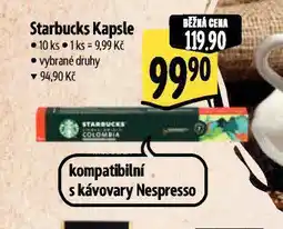 Albert Starbucks kávové kapsle nabídka