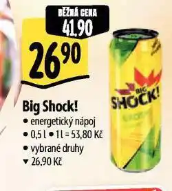 Albert Big shock! energetický nápoj nabídka