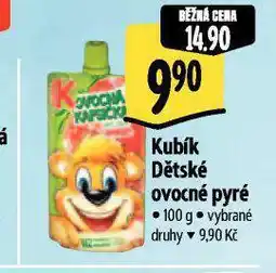 Albert Kubík dětské ovocné pyré nabídka
