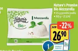 Albert Bio mozzarella nabídka